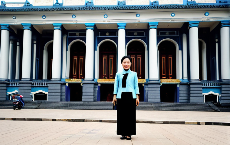 Professional Woman in Hanoi**
* "A professional businesswoman in a modest áo dài, standing in front of the Hanoi Opera House, fully clothed, appropriate attire, safe for work, perfect anatomy, natural proportions, professional photography, high quality"
**