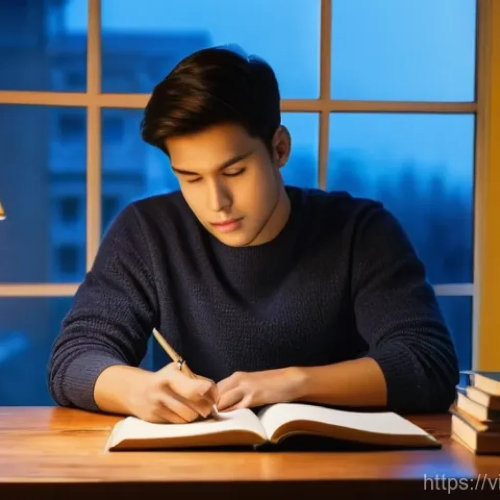 스토리텔러 실기 시험 고득점 비법 - **Prompt 1: The Aspiring Storyteller's Preparation**
    A young adult, with a thoughtful and focuse...