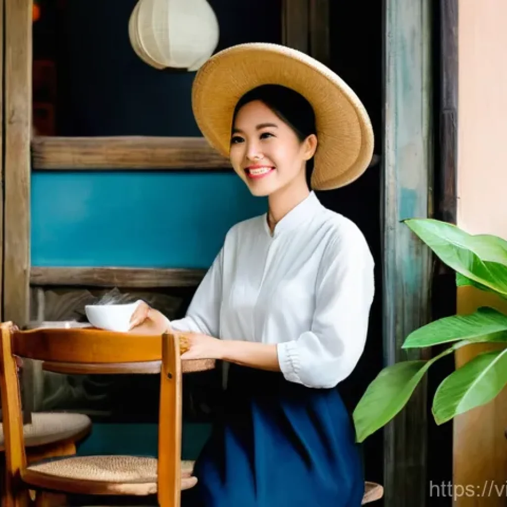 스토리텔러 이직 성공 전략 - **Prompt: The Empathic Storyteller in a Vietnamese Cafe**
An intimate portrait of a compassionat...
