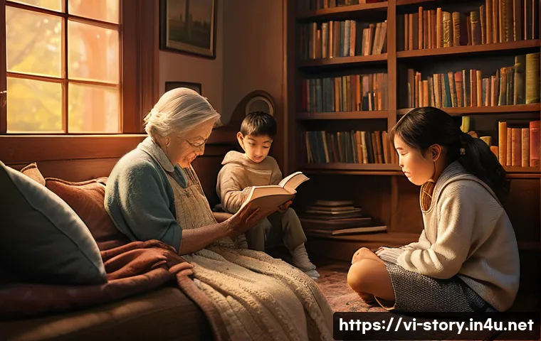 스토리텔러 자격증의 학습 자료 추천 - **Prompt: The Unspoken Connection**
"A cozy, warmly lit indoor scene, illustrating a diverse gro...