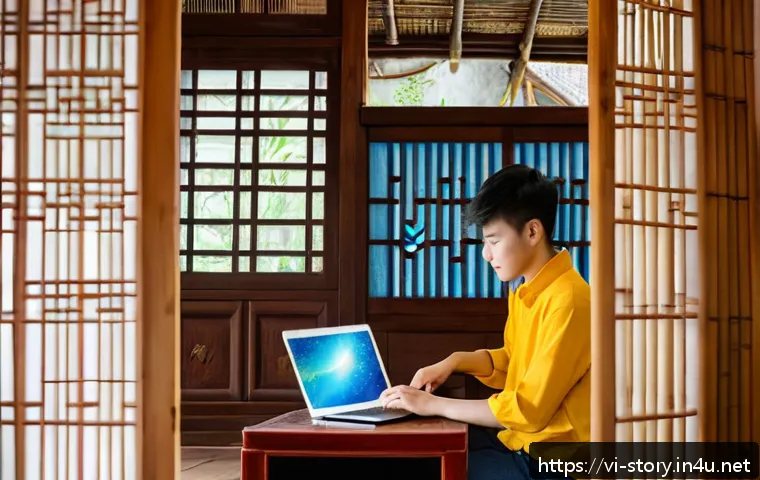 스토리텔러 실기 시험 합격을 위한 준비 팁 - A young Vietnamese student practicing storytelling in a cozy, traditional Vietnamese home setting, w...